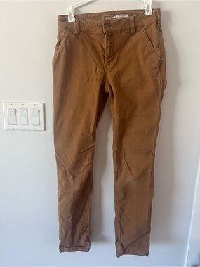 Carhartt Brown Rugged Flex Carpenter Pant Women’s 0 Relaxed Fit Regular Workwear